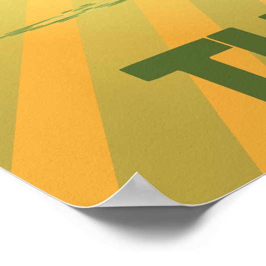 環境を考えるの木のポスター ポスター (角)