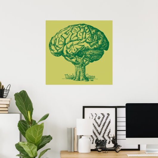 環境を考えるの木のポスター ポスター (ホームオフィス)