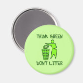 環境を考えるを捨てないで マグネット (正面/裏面)