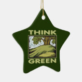 環境を考えるオークツリー セラミックオーナメント (右)