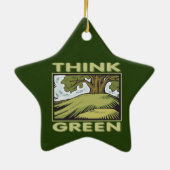 環境を考えるオークツリー セラミックオーナメント (裏面)