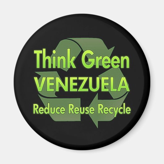 環境を考えるベネズエラ マグネット (正面)
