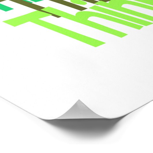 環境を考えるポスター、カスタマイズ可能 ポスター (角)