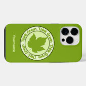 環境を考える名前をカスタムするの電話 iPhoneケース (裏面横)