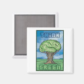 環境を考える脳 マグネット (正面/裏面)