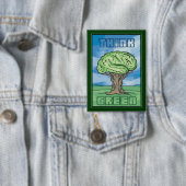 環境を考える脳 缶バッジ (インサイチュ)