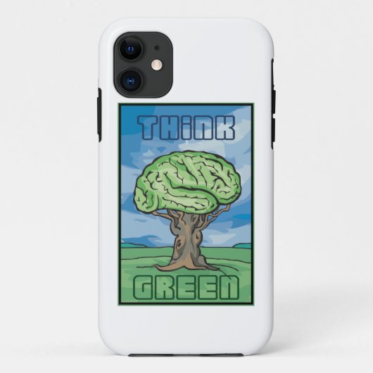 環境を考える脳 Case-Mate iPhoneケース (裏面)