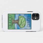 環境を考える脳 Case-Mate iPhoneケース (裏面(横))