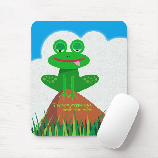 環境を考える:リサイクル、再利用、リストア。マウスパッド マウスパッド (マウス)