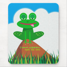 環境を考える:リサイクル、再利用、リストア。マウスパッド マウスパッド