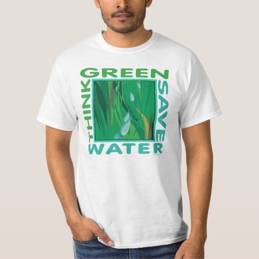 環境を考える、救水 Tシャツ (正面)