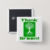 環境を考える |環境認識度ボタン 缶バッジ (正面&裏面)