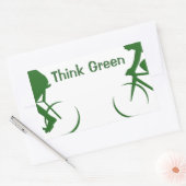 環境を考える 長方形シール (封筒)