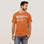 環境エンジニアの定義がおもしろい 環境エンジニア Tシャツ (正面フル)