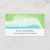 環境エンジニアコンサルタントエコグリーンブルー 名刺 (正面)