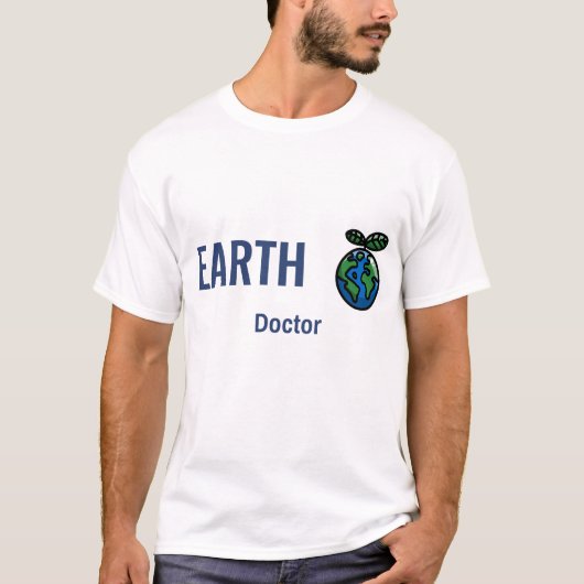 環境エンジニアリング 地球博士 グラフィック Tシャツ (正面)
