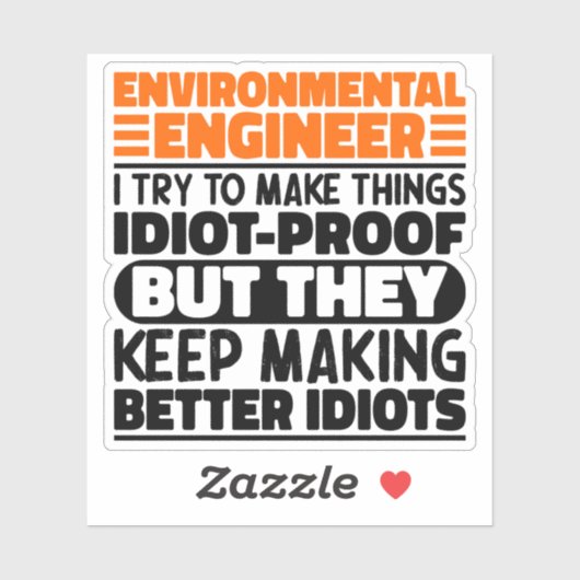 環境エンジニア私がモノづくりに取り組おもしろいむ シール (シート)