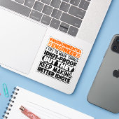 環境エンジニア私がモノづくりに取り組おもしろいむ シール (ノートパソコンとiPhone)