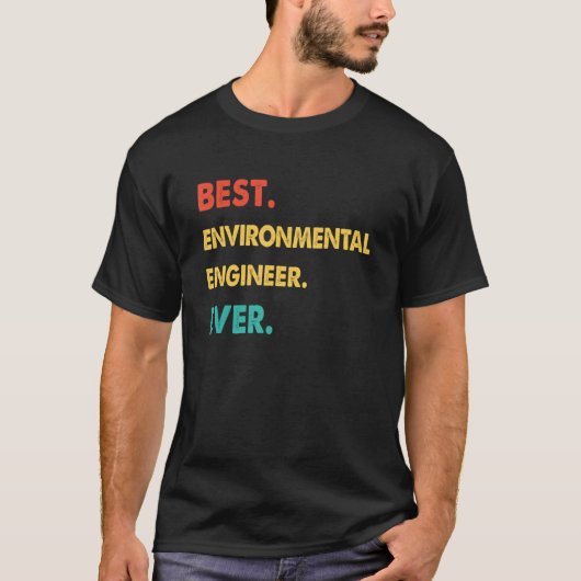 環境エンジニ最高のア技術者 Tシャツ (正面)