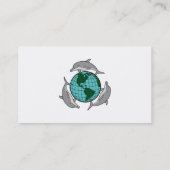 環境グローブとイルカデザイン 名刺 (裏面)