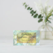 環境コンサルタントの静穏 名刺 (スタンド正面)