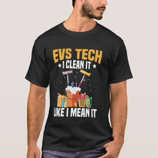 環境サービスオペレーター EVS テク EVS 技術者 Tシャツ (正面)