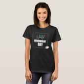 環境デーおめでとう 木のランプ Tシャツ (正面フル)