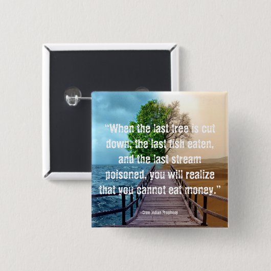 環境ボタン 缶バッジ (正面&裏面)