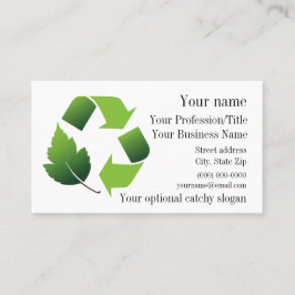 環境リサイクルデザイン名刺 名刺