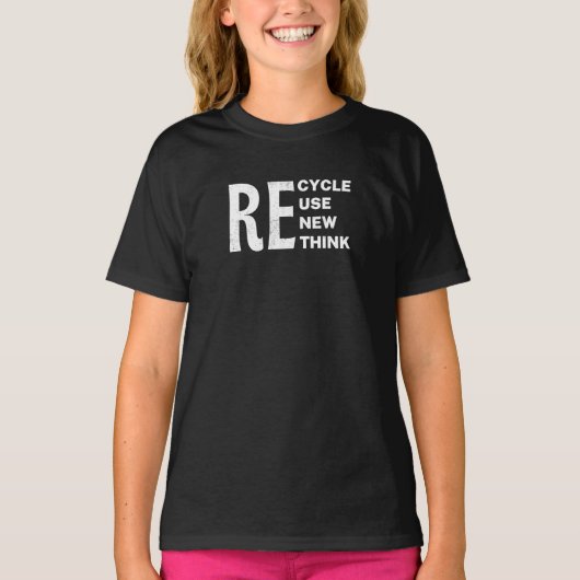 環境リサイクル再利用リニューアル Tシャツ (正面)