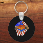 環境保おもしろいすごい護スペシャリストHe キーホルダー (正面)