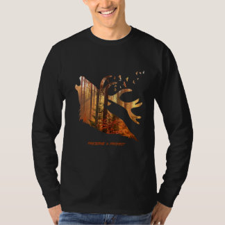 環境保護と保護鹿のため Tシャツ