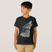 環境保護オウオ山脈 – Wolf Silh Tシャツ (正面フル)