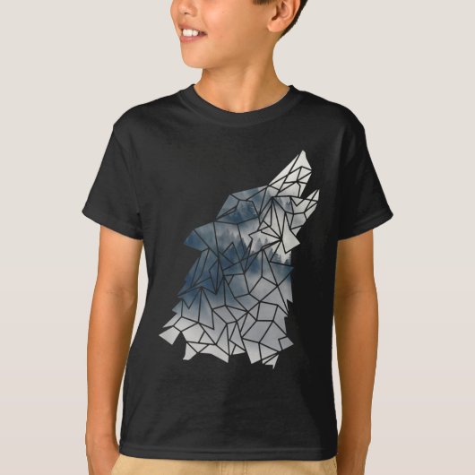 環境保護オウオ山脈 – Wolf Silh Tシャツ (正面)