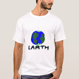 環境保護デザイン #2 (デジタルアース) Tシャツ