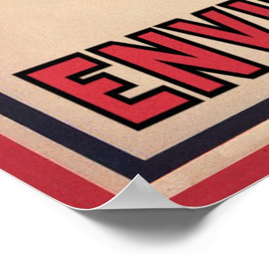 環境保護主義に抵抗する ポスター (角)