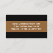 環境保護主義の名刺 名刺 (裏面)