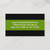 環境保護主義の名刺 名刺 (裏面)