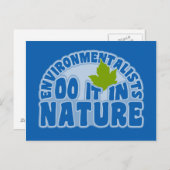 環境保護主義者はがきカスタマイズ、 ポストカード (正面/裏面)