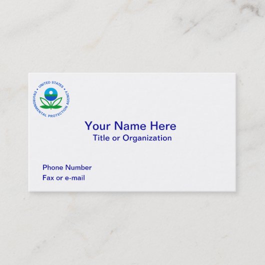 環境保護庁 名刺 (正面)
