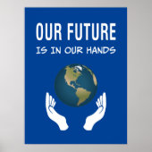 環境保護我々の未来は我々の手の惑星にある ポスター (正面)