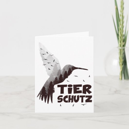 環境保護気候保護動物 カード (正面)