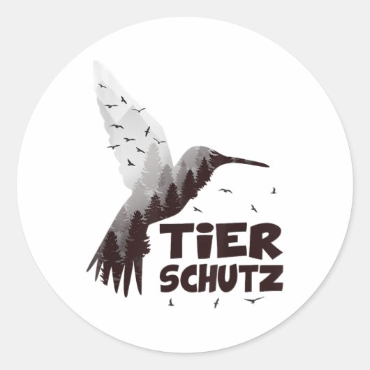 環境保護気候保護動物 ラウンドシール (正面)