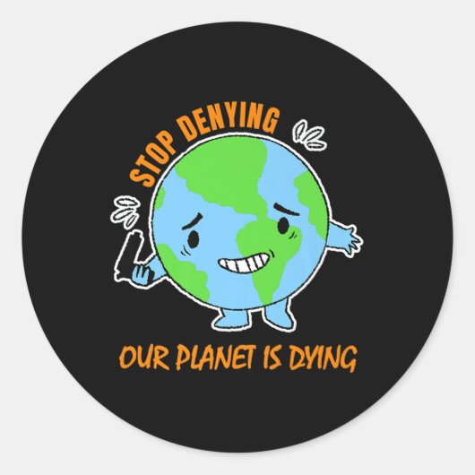 環境保護気候変動Climate Pr ラウンドシール (正面)
