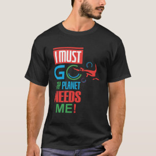 環境保護自然保護惑星 Tシャツ