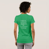 環境保護認識度リボンシャツ Tシャツ (裏面フル)