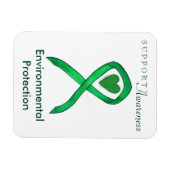 環境保護認識度リボン磁石 マグネット (横)