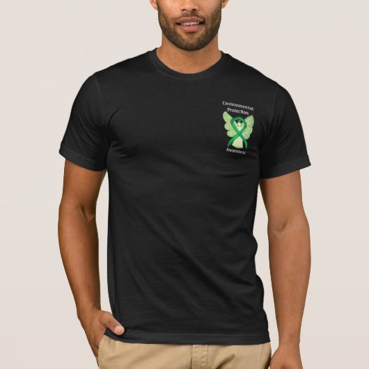 環境保護認識度リボン Tシャツ (正面)