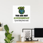 環境保護論者=ビーガン、ベジタリアン ポスター (ホームオフィス)