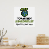 環境保護論者=ビーガン、ベジタリアン ポスター (キッチン)